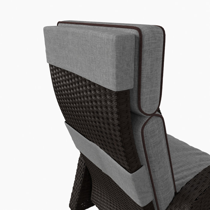 Red Barrel Studio® Bexar Recliner Patio Chair With Cushion & Reviews Wayfair